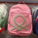Mochila doble Benetton flamingo pink