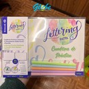 Cuaderno lettering pastel A4 + 5 rotus + plantilla
