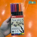 Rotulador Apli doble punta 12 colores vivos