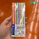 Rotulador lettering pastel punta pincel 6 colores
