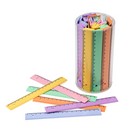 Regla plastico 16cms. pastel E/100uds.
