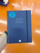 Agenda 2024 finocam E10 s/vv opaque azul