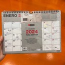 Calendario 2024 pared A4 escribir basic