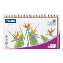 Lapices colores Milan 36 colores / caja metal