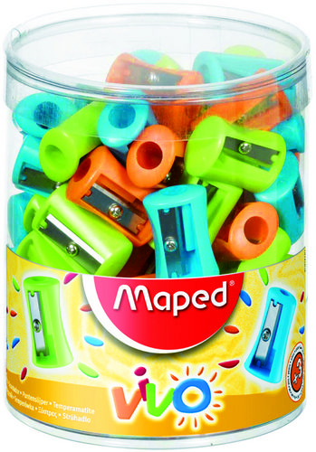 Afilalapiz plástico Maped Vivo 1uso 75uds.