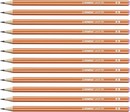 Lapiz Stabilo pencil 160 negro/naranja 12uds.