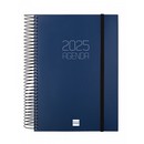Agenda 2025 finocam E10 d/p opaca azul