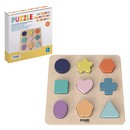 Puzzle madera formas encajables + base