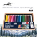 Lapices colores Artist 36 colores / Estuche de madera