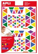 Gomets triangulares removibles multicolor 6 hojas