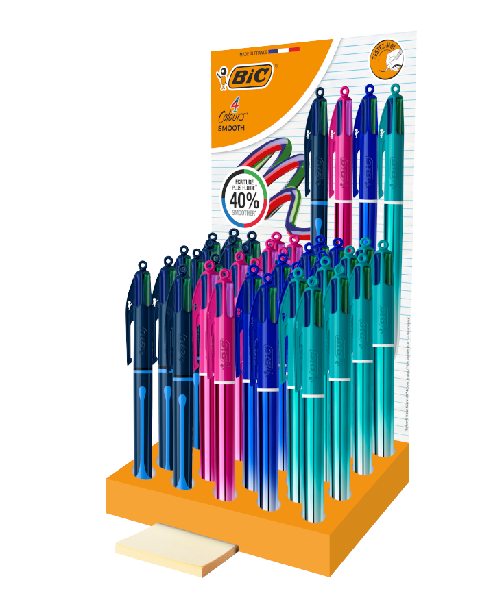 Expositor 36 bic 4 colores gradient/drop 2025