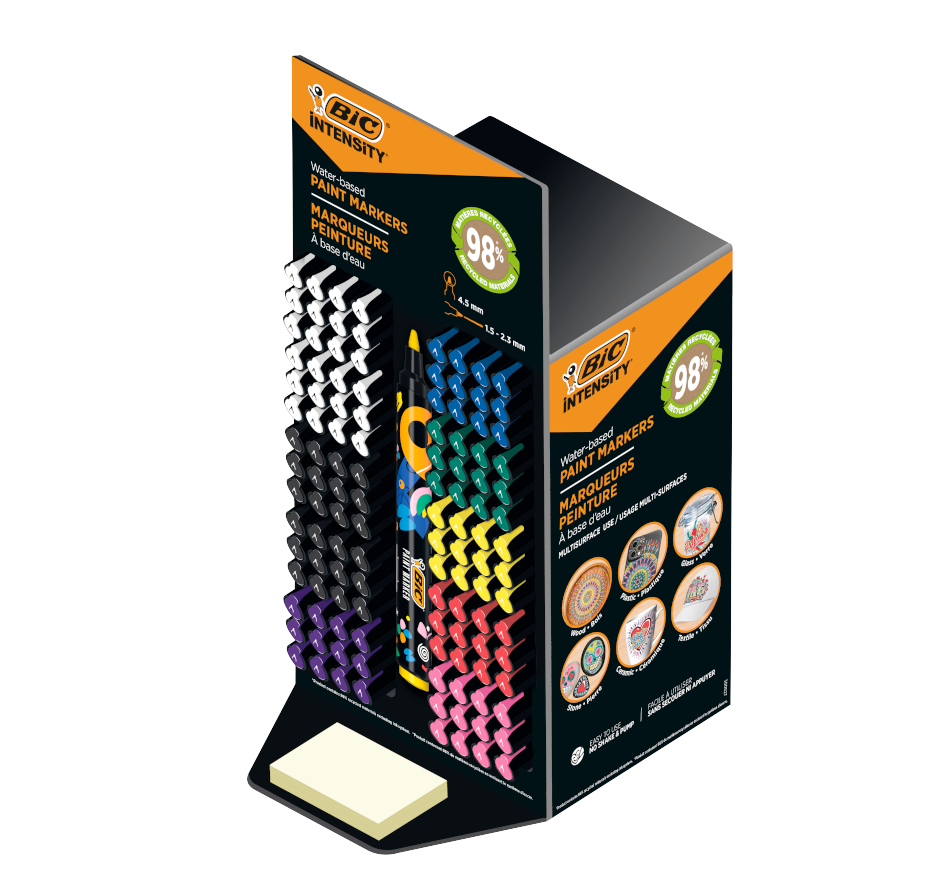 Expositor 120 rotuladores bic Paint marker