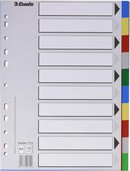 Separadores A4 plastico juego de 10 colores