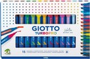 Rotulador Giotto turbopro doble punta 15 colores