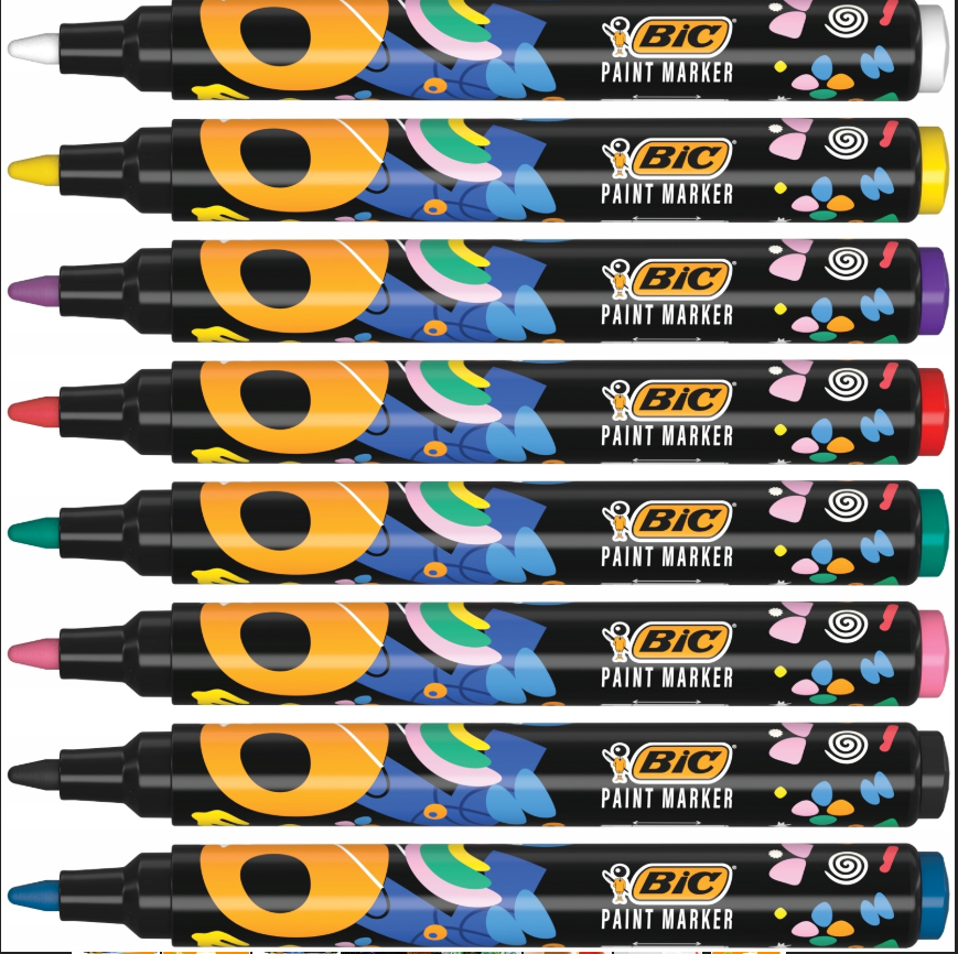 Rotulador bic paint market vivos 8 stdos.
