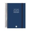 Agenda 2026 finocam E40 SEMANA VISTA VERTICAL opaca azul