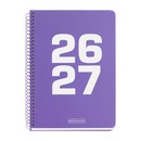 Agenda escolar 26/27 MIQUELRIUS 4º DIA PAGINA basic lila