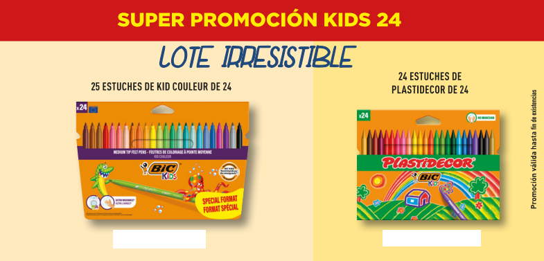 Promoción bic kid 24 colores 2026