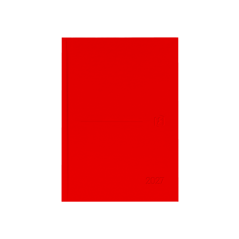 Agenda 2027 Oxford A5 d/p minimal,rojo
