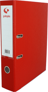 Archivador AZ Plastico A4 ROJO