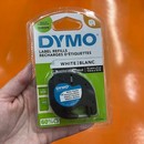 Cinta Dymo tag plastico Blanco