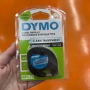 Cinta Dymo tag plastico transparente
