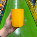 Cubilete plastico opaco amarillo