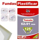 Lamina plastificar DNI 62x91mm. 125 micras E/100uds.