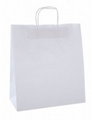 Bolsa papel con asa blanca 35x16x40cm.