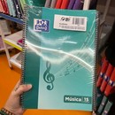 Cuaderno musica Fº espiral Oxford 2mm E/10uds.