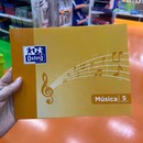 Cuaderno musica grapado 4º Oxford 10 hojas 4mm