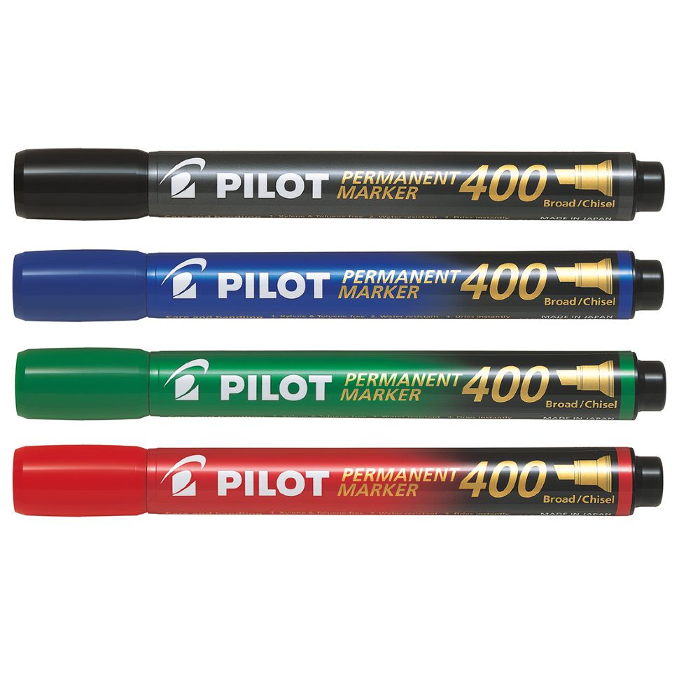 ROT/Pilot Marker 400 (p.bis) negro E/12uds.