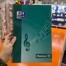 Cuaderno musica Fº espiral Oxford 2mm UNIDAD