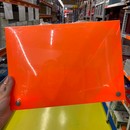 Maletin con asa polipropileno fluor naranja