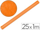 Papel kraft naranja 1x25mts.